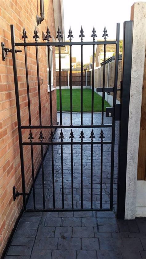 metal house gates design|metal side gates b&q.